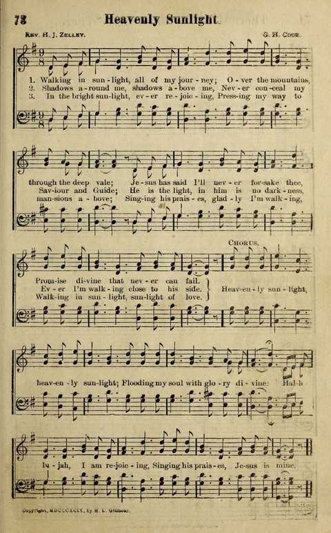 Hosannas to the King: A collection of Gospel Hymns suited to Church, Sunday School and Evangelistic Services page 75