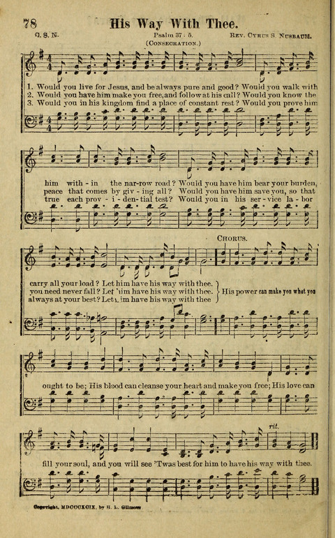 Hosannas to the King: A collection of Gospel Hymns suited to Church, Sunday School and Evangelistic Services page 80