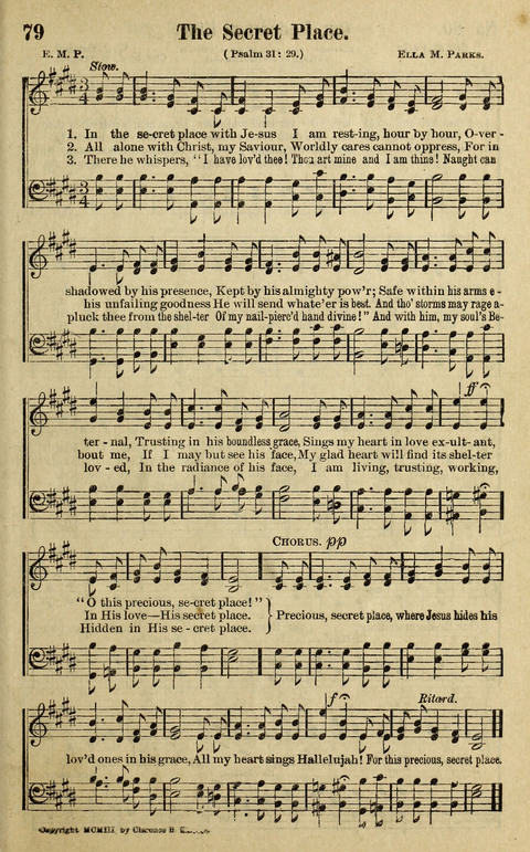 Hosannas to the King: A collection of Gospel Hymns suited to Church, Sunday School and Evangelistic Services page 81