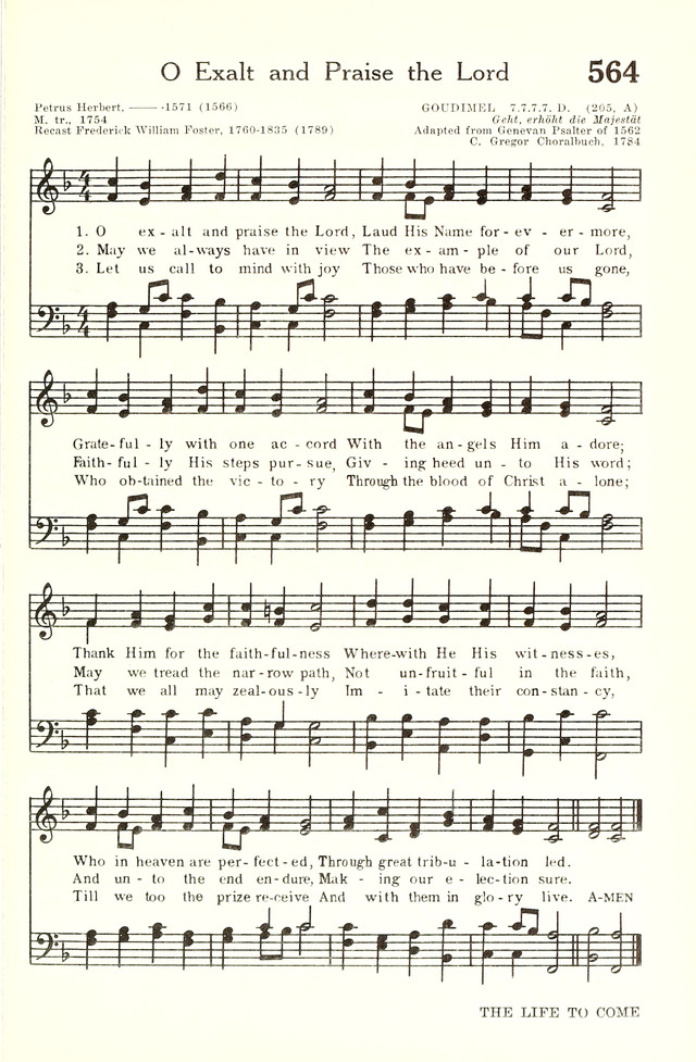 Hymnal and Liturgies of the Moravian Church page 732