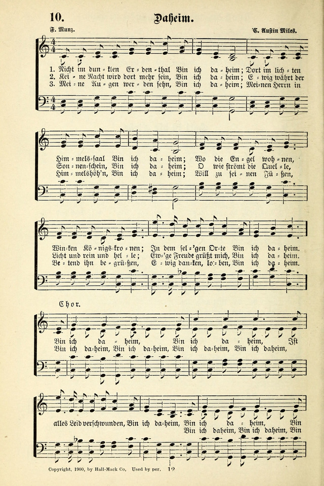 Heils-Lieder, eine Sammlung Geistlicher Lieder für Sonntagsschulen, Jugendvereine page 10