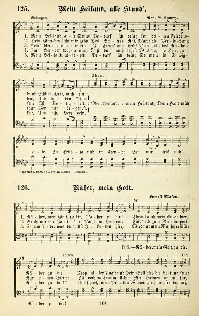 Heils-Lieder, eine Sammlung Geistlicher Lieder für Sonntagsschulen, Jugendvereine page 102
