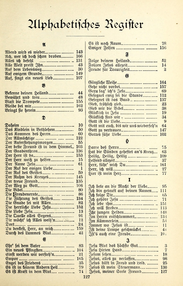 Heils-Lieder, eine Sammlung Geistlicher Lieder für Sonntagsschulen, Jugendvereine page 125