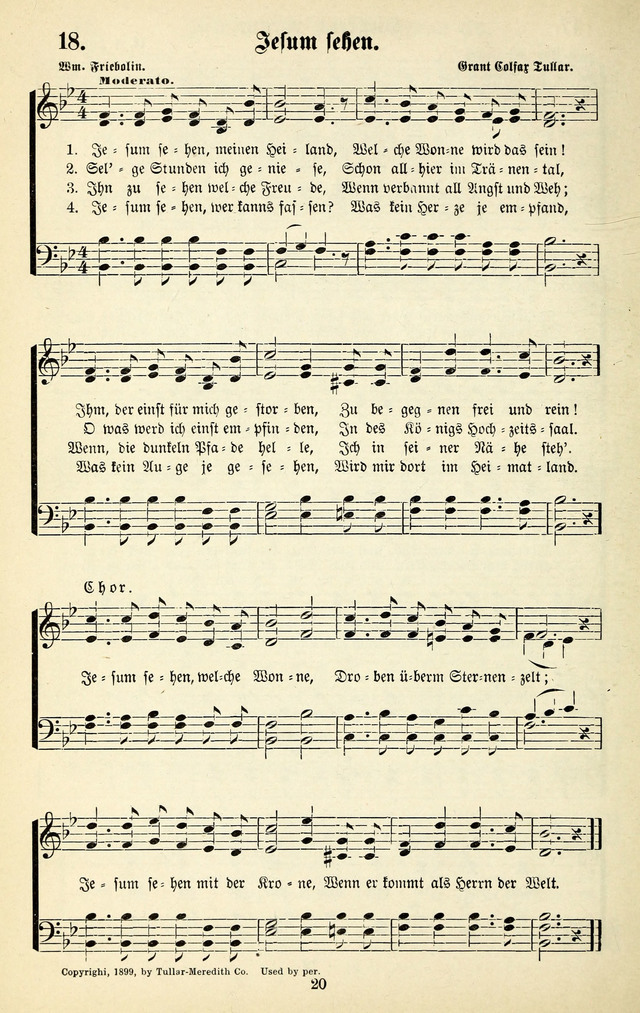 Heils-Lieder, eine Sammlung Geistlicher Lieder für Sonntagsschulen, Jugendvereine page 18