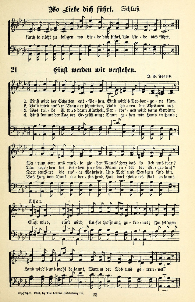 Heils-Lieder, eine Sammlung Geistlicher Lieder für Sonntagsschulen, Jugendvereine page 21