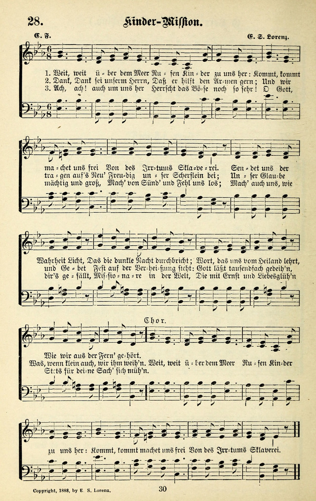 Heils-Lieder, eine Sammlung Geistlicher Lieder für Sonntagsschulen, Jugendvereine page 28