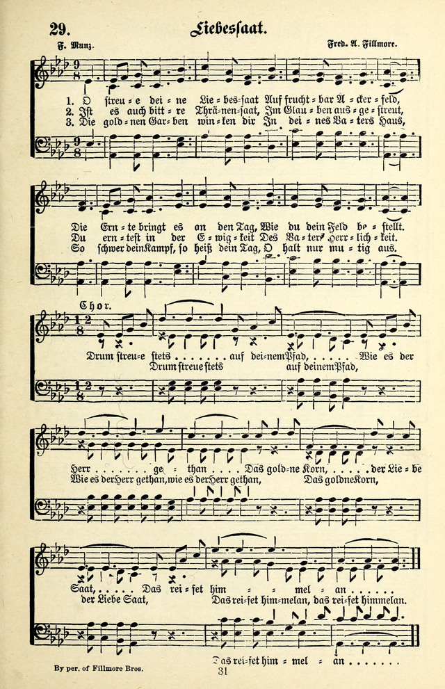 Heils-Lieder, eine Sammlung Geistlicher Lieder für Sonntagsschulen, Jugendvereine page 29