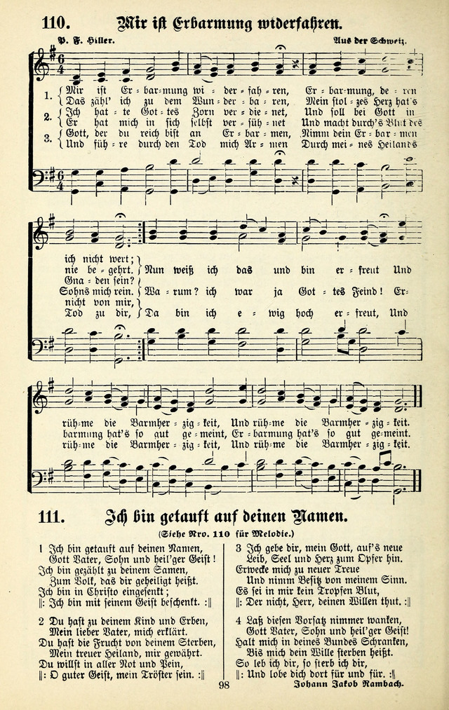 Heils-Lieder, eine Sammlung Geistlicher Lieder für Sonntagsschulen, Jugendvereine page 96