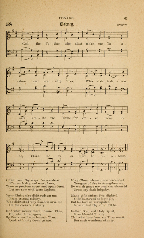 Hymnal with Music for Children page 61