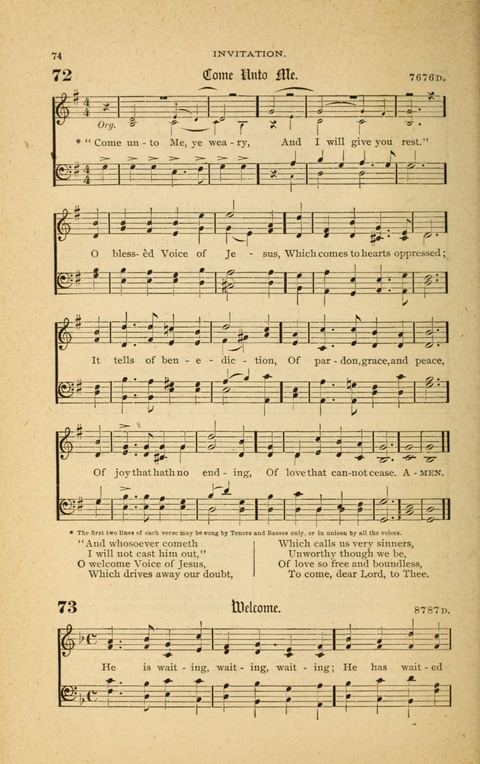 Hymnal with Music for Children page 74