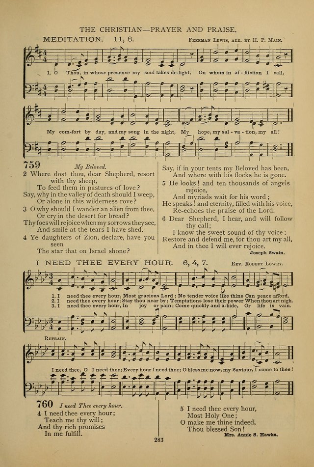 Hymnal of the Methodist Episcopal Church page 280