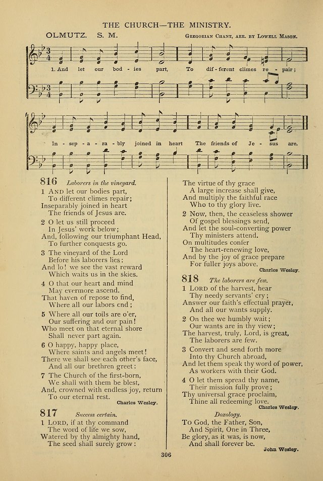 Hymnal of the Methodist Episcopal Church page 303