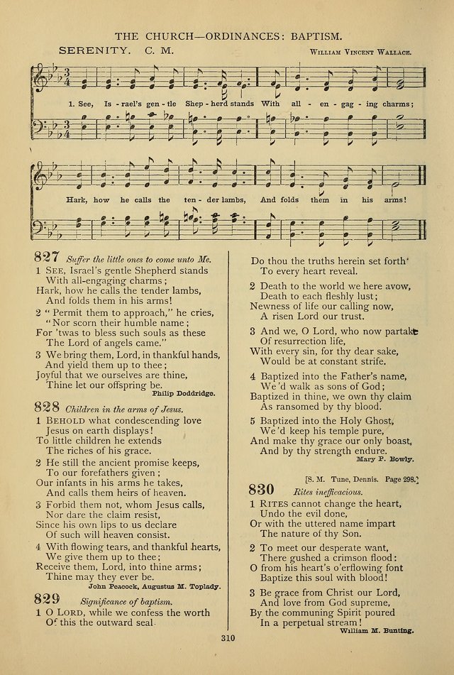 Hymnal of the Methodist Episcopal Church: with tunes page 307