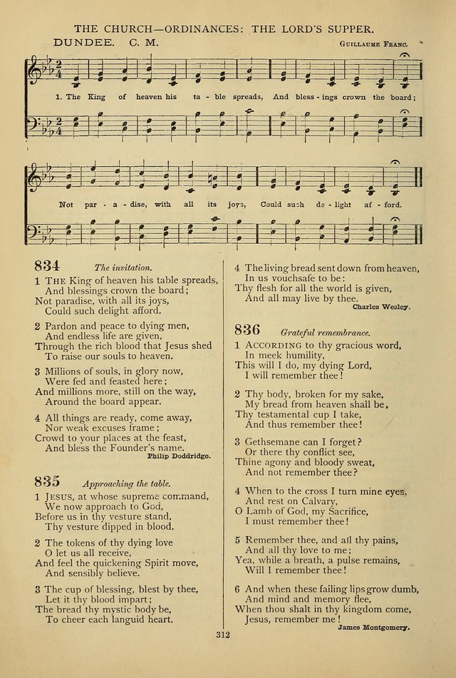 Hymnal of the Methodist Episcopal Church page 309