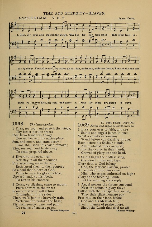 Hymnal of the Methodist Episcopal Church: with tunes page 398