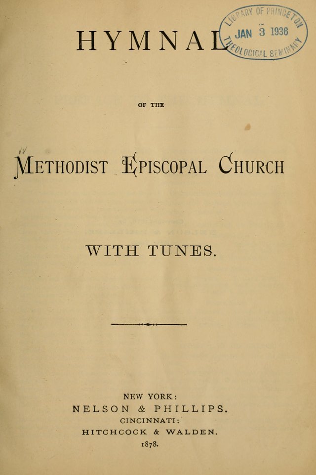 Hymnal of the Methodist Episcopal Church page v