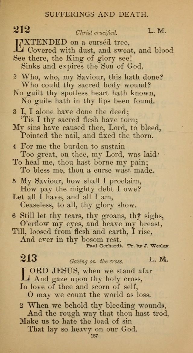 Hymnal of the Methodist Episcopal Church page 127
