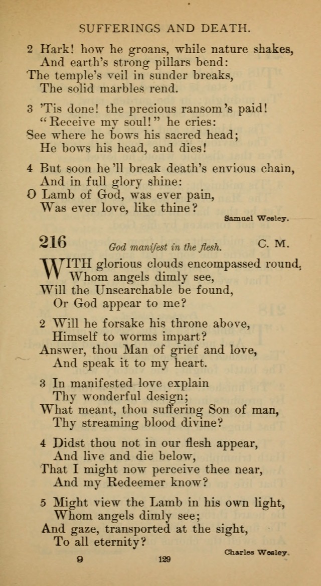 Hymnal of the Methodist Episcopal Church page 129