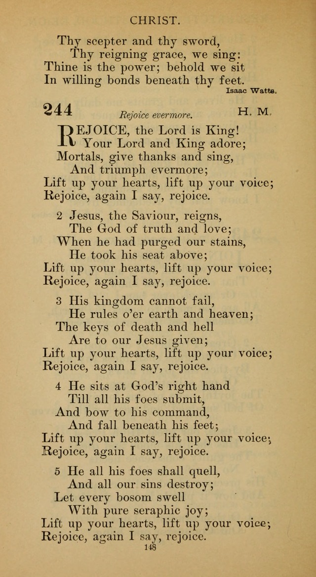 Hymnal of the Methodist Episcopal Church page 148