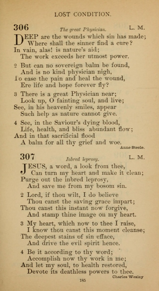 Hymnal of the Methodist Episcopal Church page 185