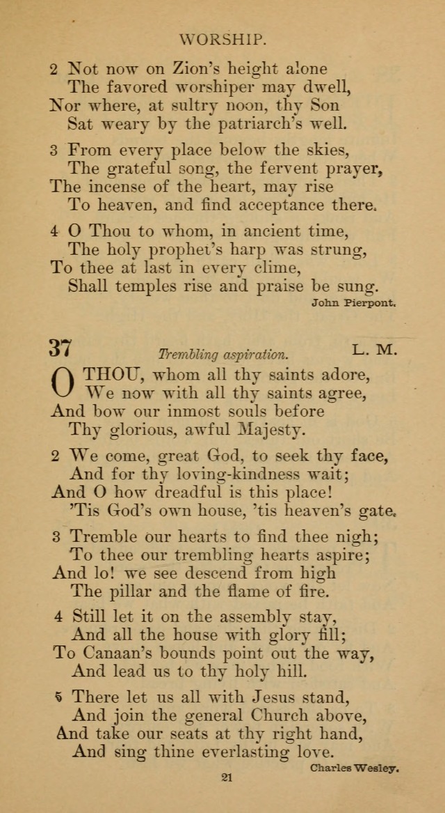 Hymnal of the Methodist Episcopal Church page 21
