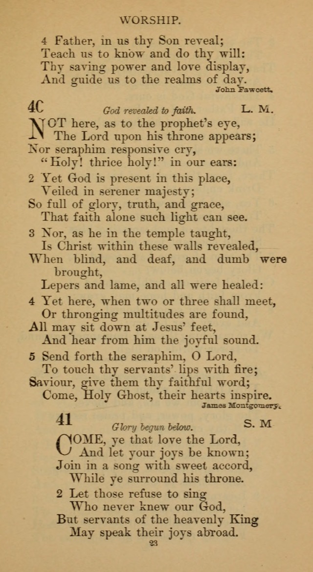 Hymnal of the Methodist Episcopal Church page 23