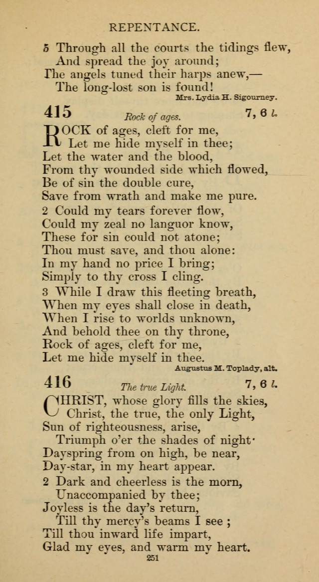 Hymnal of the Methodist Episcopal Church page 251