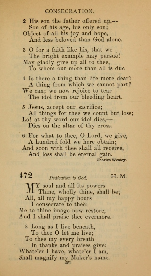 Hymnal of the Methodist Episcopal Church page 287