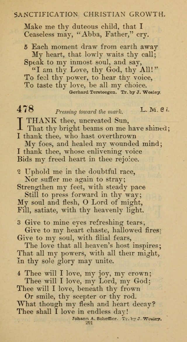 Hymnal of the Methodist Episcopal Church page 291