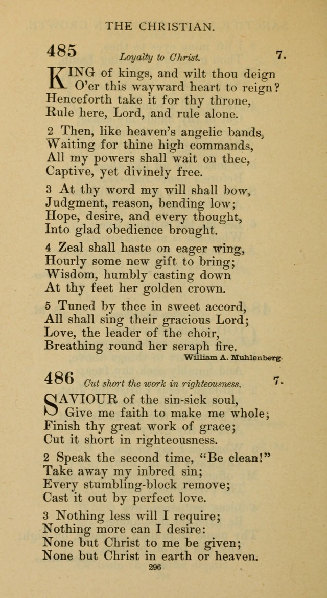 Hymnal of the Methodist Episcopal Church page 296