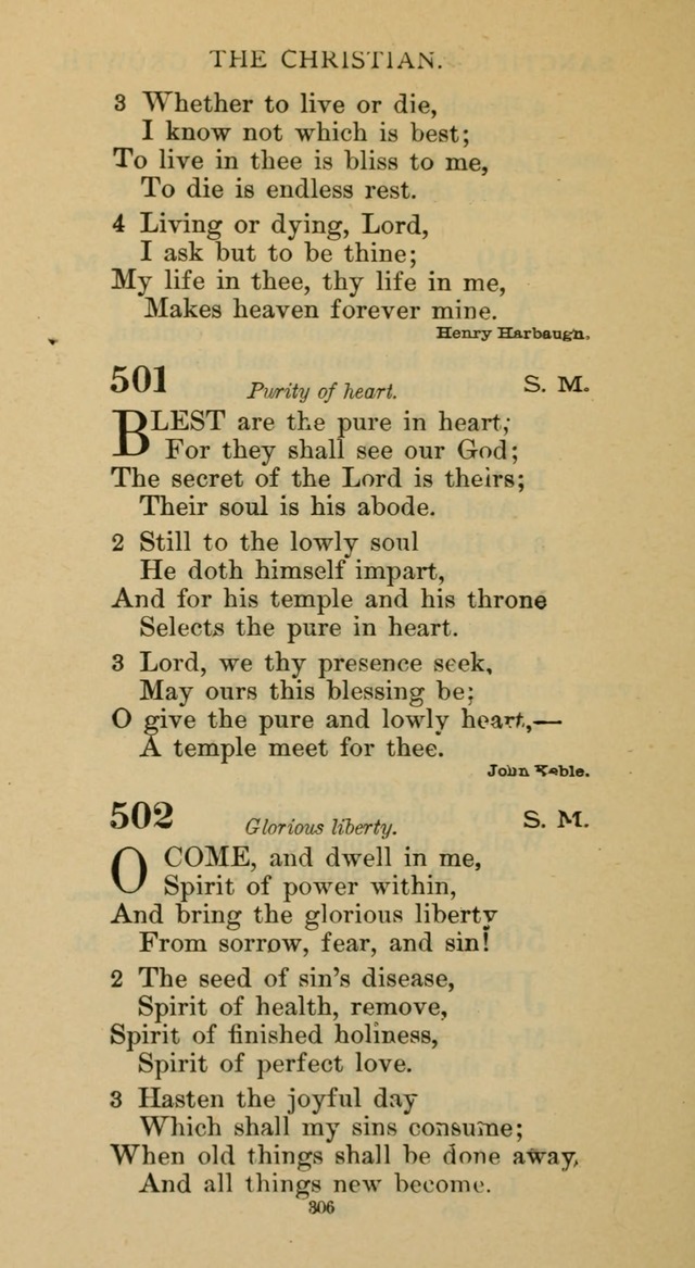 Hymnal of the Methodist Episcopal Church page 306