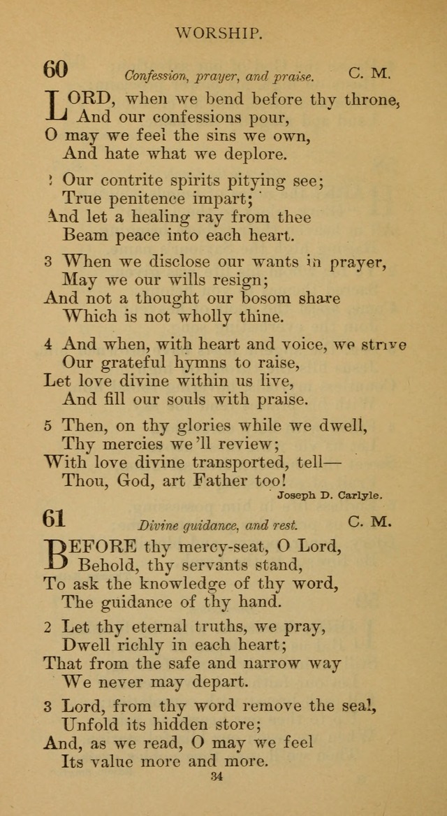 Hymnal of the Methodist Episcopal Church page 34
