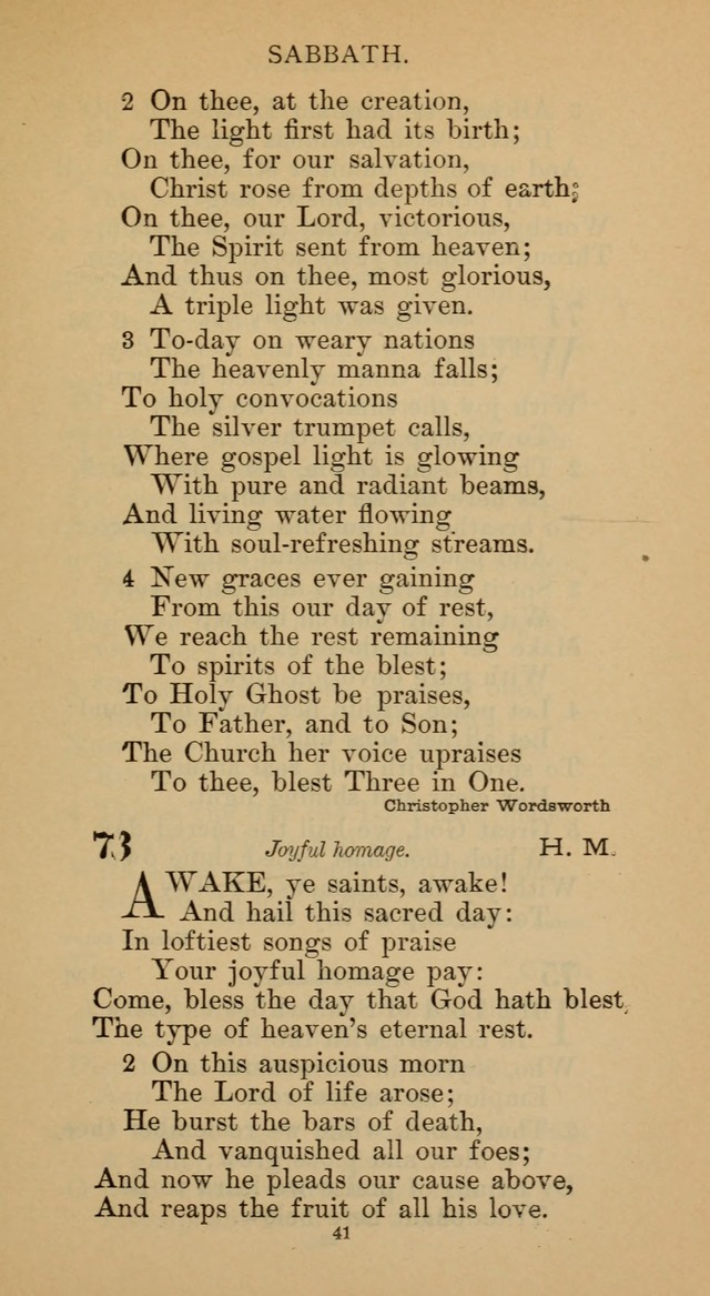 Hymnal of the Methodist Episcopal Church page 41