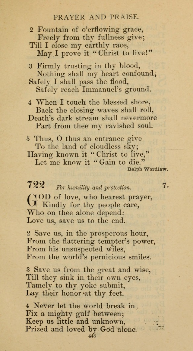 Hymnal of the Methodist Episcopal Church page 443