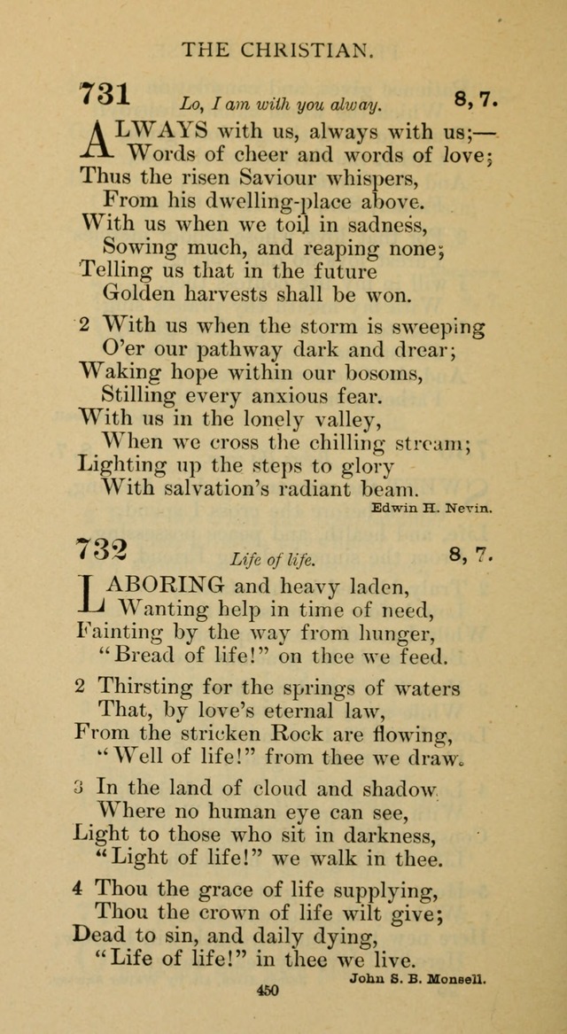 Hymnal of the Methodist Episcopal Church page 450