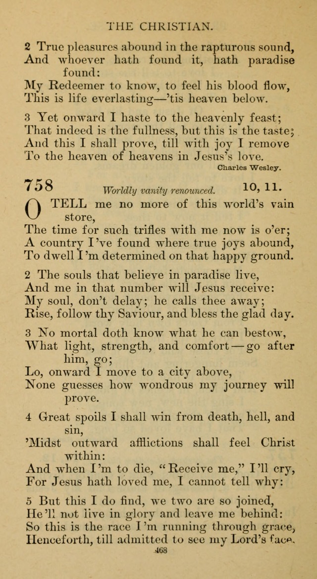 Hymnal of the Methodist Episcopal Church page 468