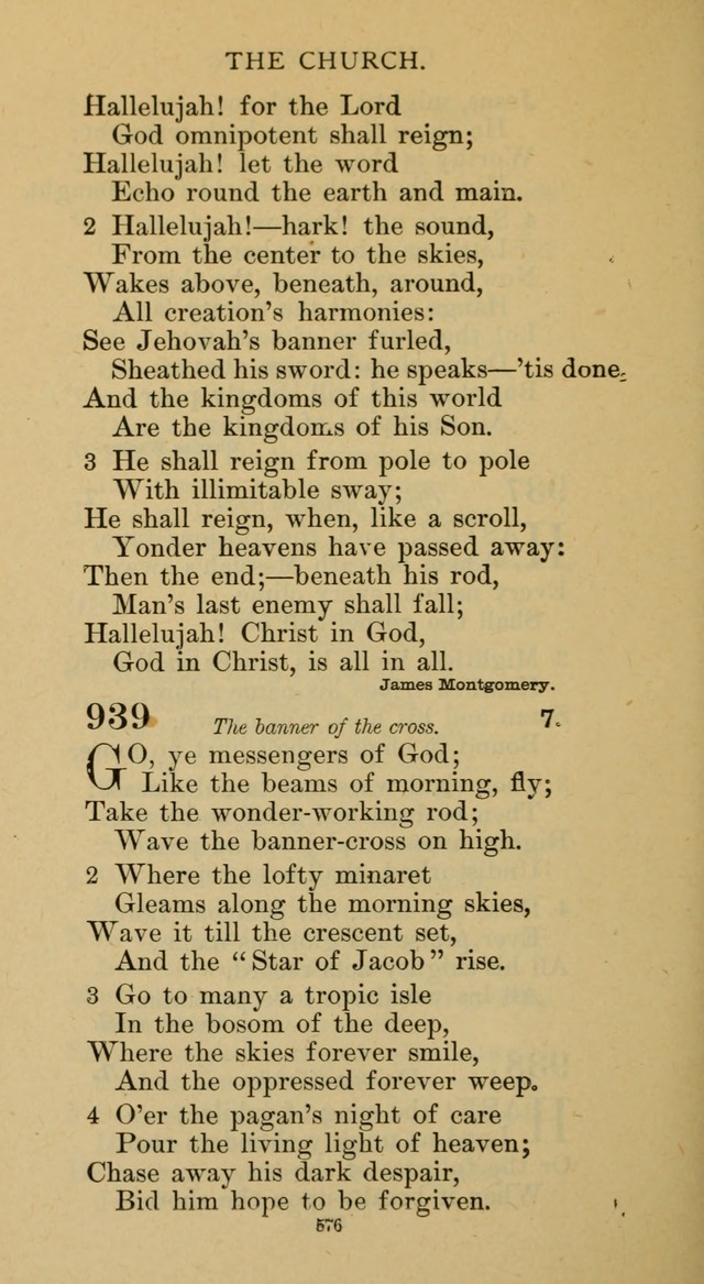Hymnal of the Methodist Episcopal Church page 576