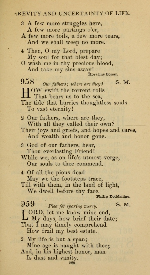 Hymnal of the Methodist Episcopal Church page 589