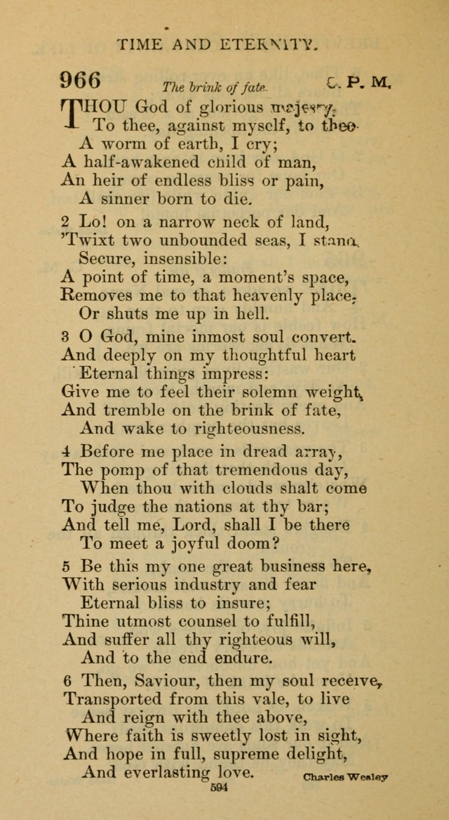 Hymnal of the Methodist Episcopal Church page 594