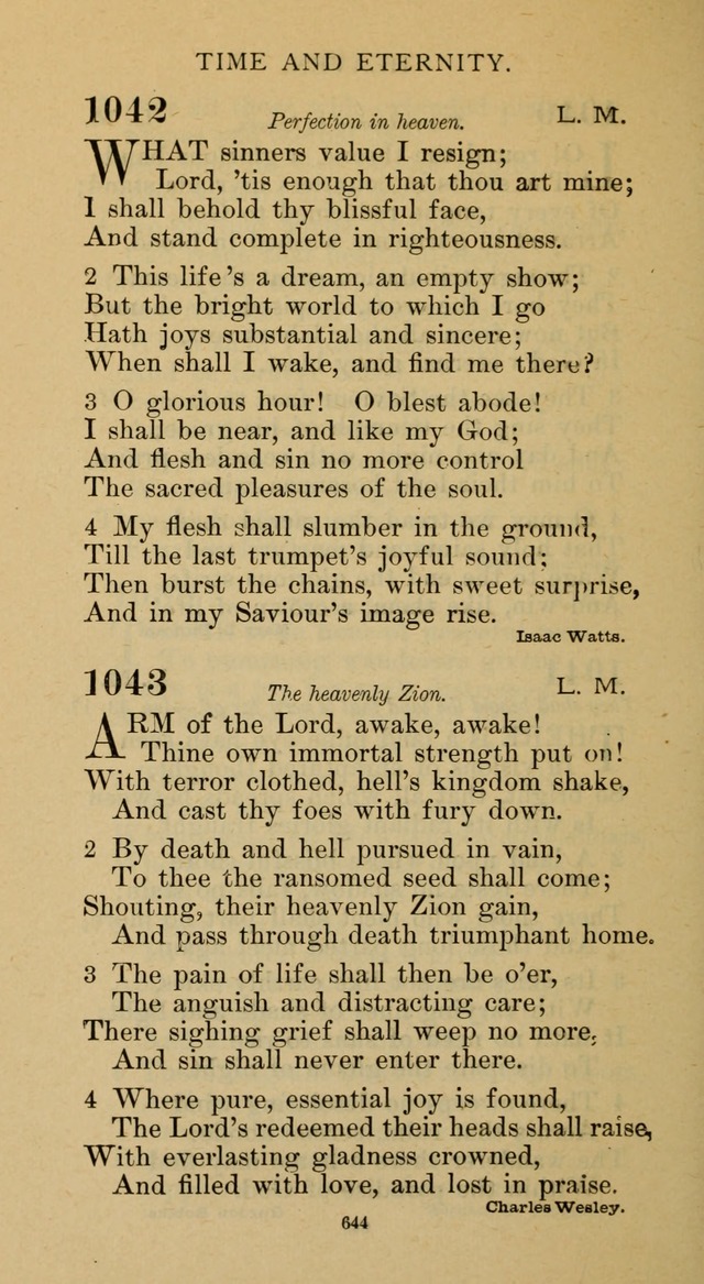 Hymnal of the Methodist Episcopal Church page 644