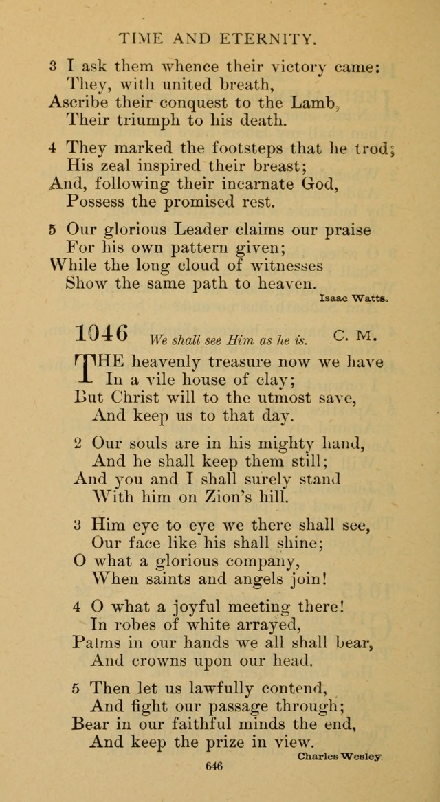Hymnal of the Methodist Episcopal Church page 646