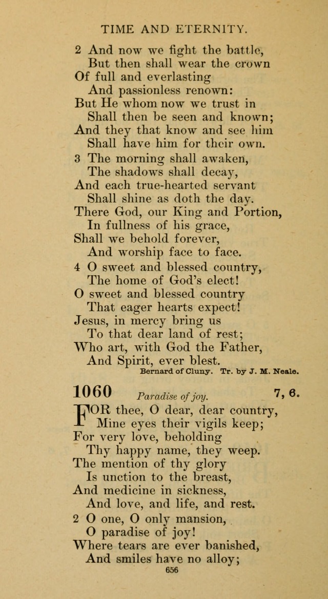 Hymnal of the Methodist Episcopal Church page 656