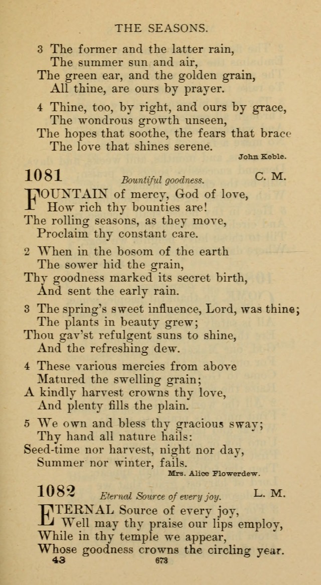 Hymnal of the Methodist Episcopal Church page 673