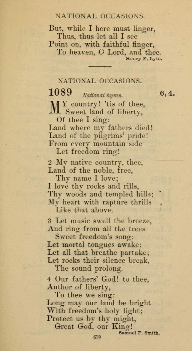 Hymnal of the Methodist Episcopal Church page 679