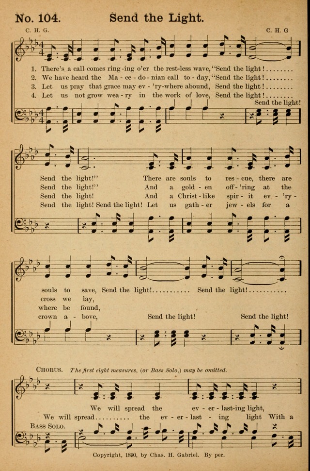 Honey Out of the Rock: a compilation of sacred songs and hymns for use in gospel meetings and other religious services page 111
