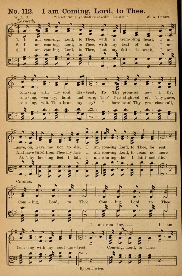 Honey Out of the Rock: a compilation of sacred songs and hymns for use in gospel meetings and other religious services page 121