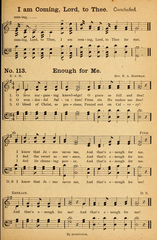 Honey Out of the Rock: a compilation of sacred songs and hymns for use in gospel meetings and other religious services page 122