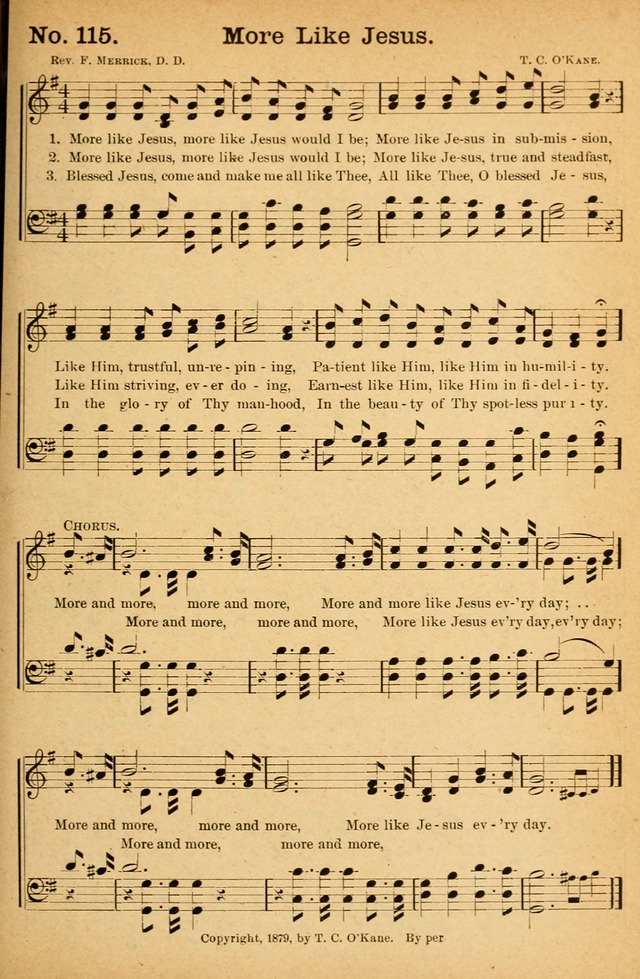 Honey Out of the Rock: a compilation of sacred songs and hymns for use in gospel meetings and other religious services page 124