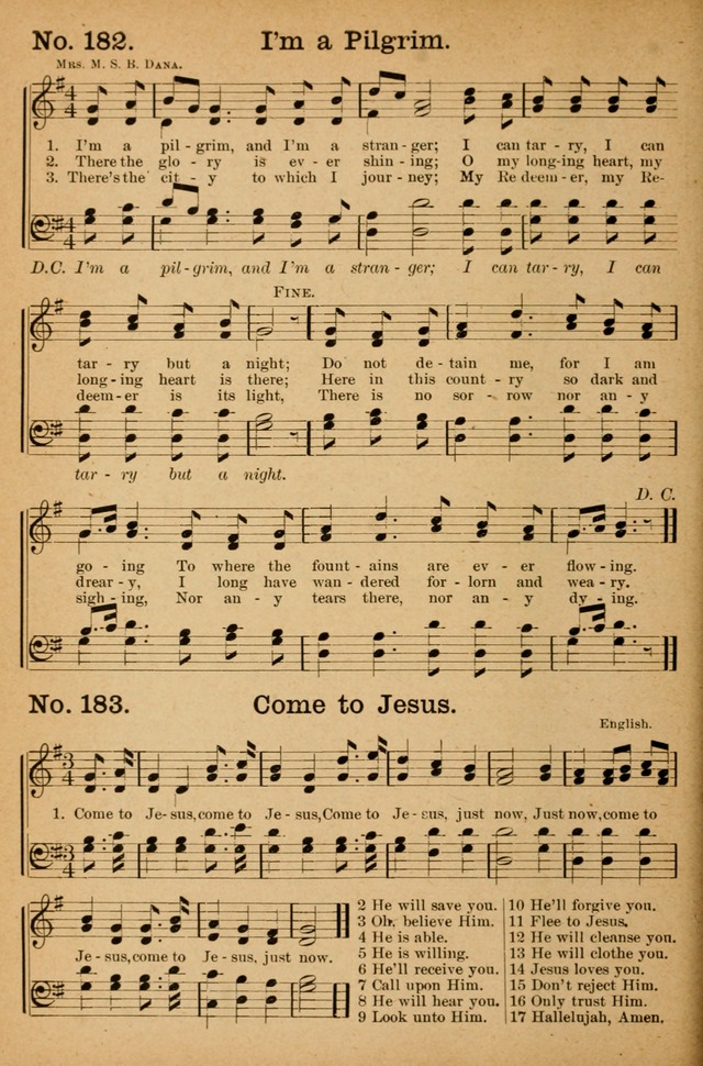 Honey Out of the Rock: a compilation of sacred songs and hymns for use in gospel meetings and other religious services page 187
