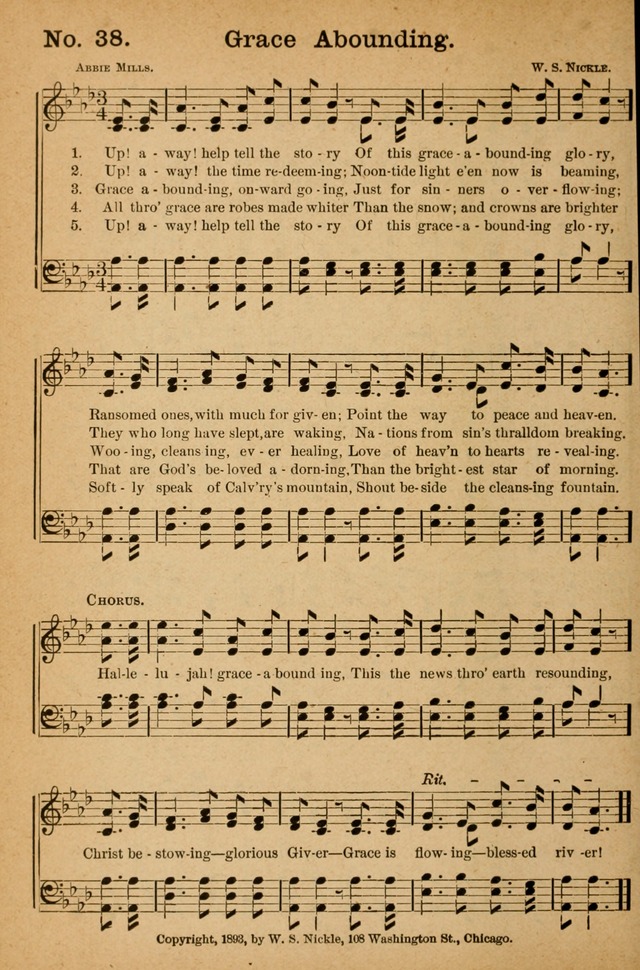 Honey Out of the Rock: a compilation of sacred songs and hymns for use in gospel meetings and other religious services page 45